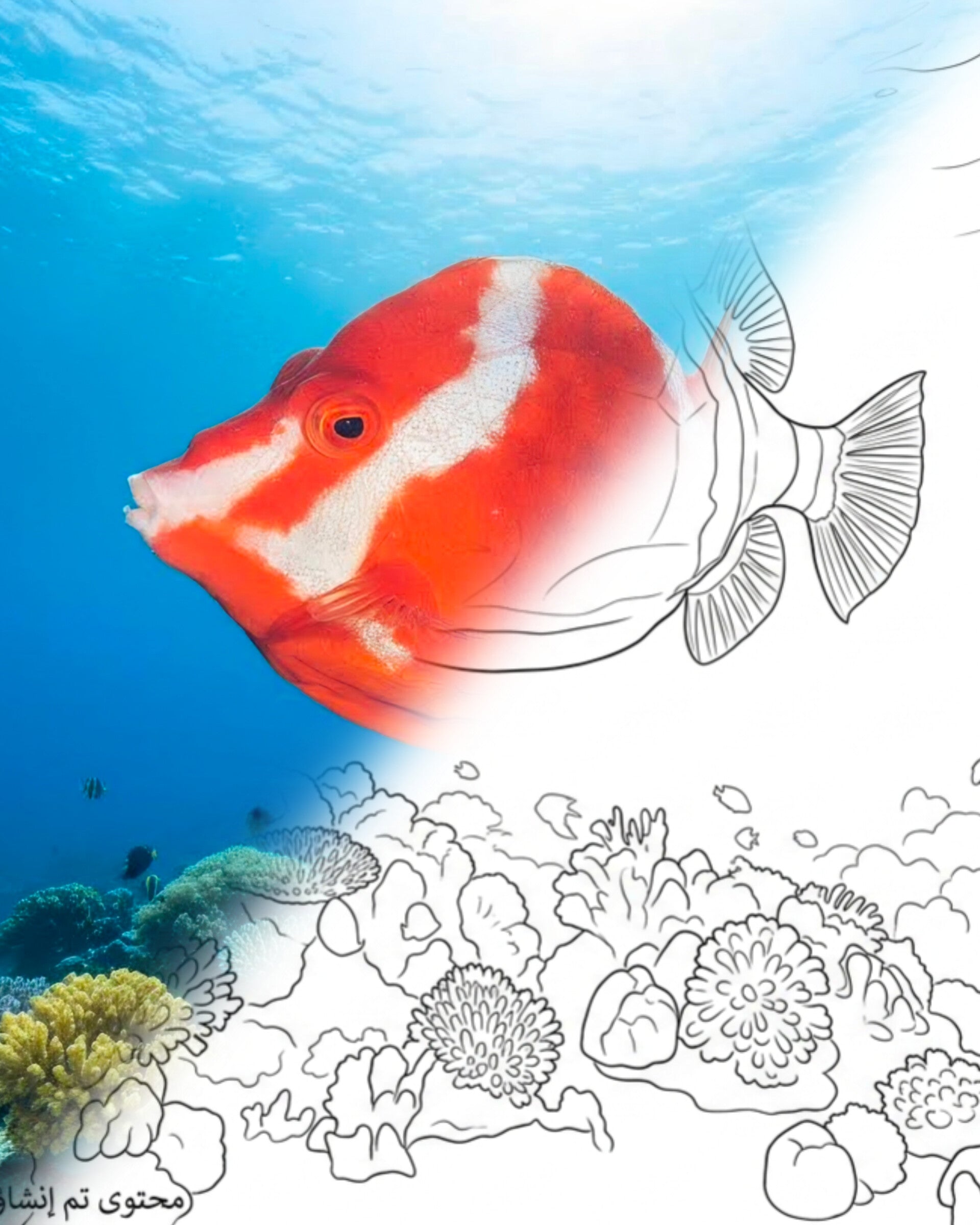 Whitebarred Boxfish (Anoplocapros lenticularis) | Adult Male