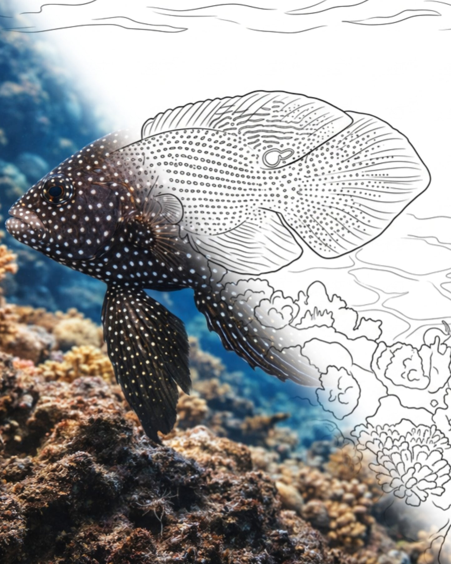 Argus Komet (Calloplesiops argus) | Marine Explorer Färbeset