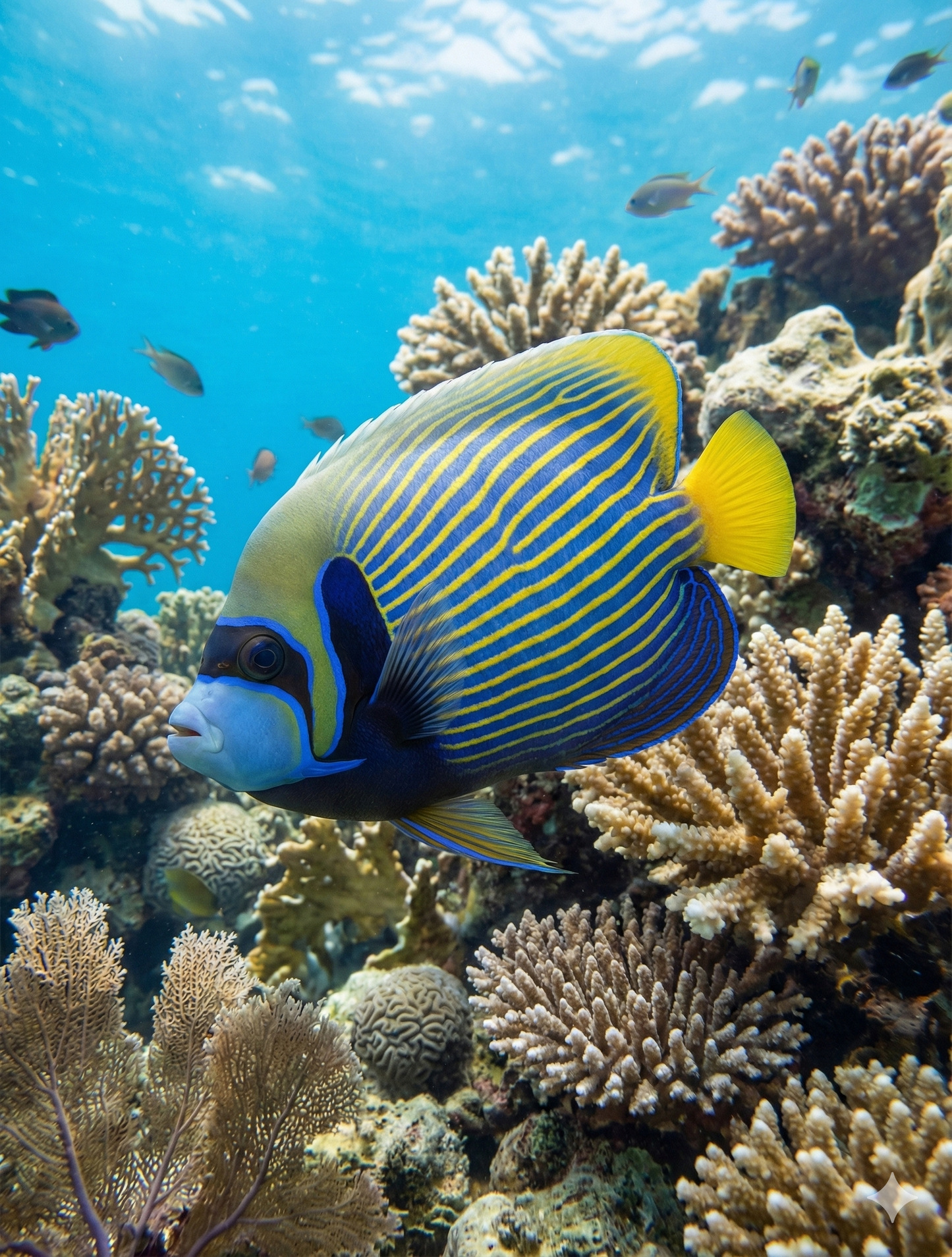 Emperor Angelfish (Pomacanthus imperator) - 4K Digital Art Collection