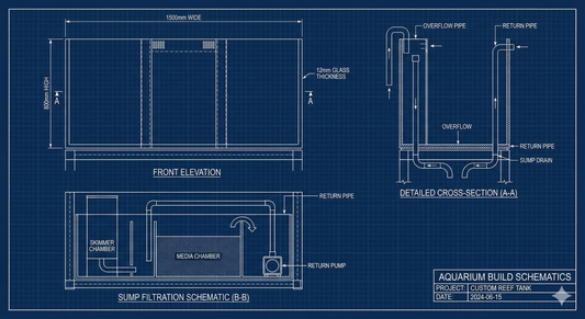 300L Aquarium Build Plan with Sump System & Filter Design (DIY PDF)