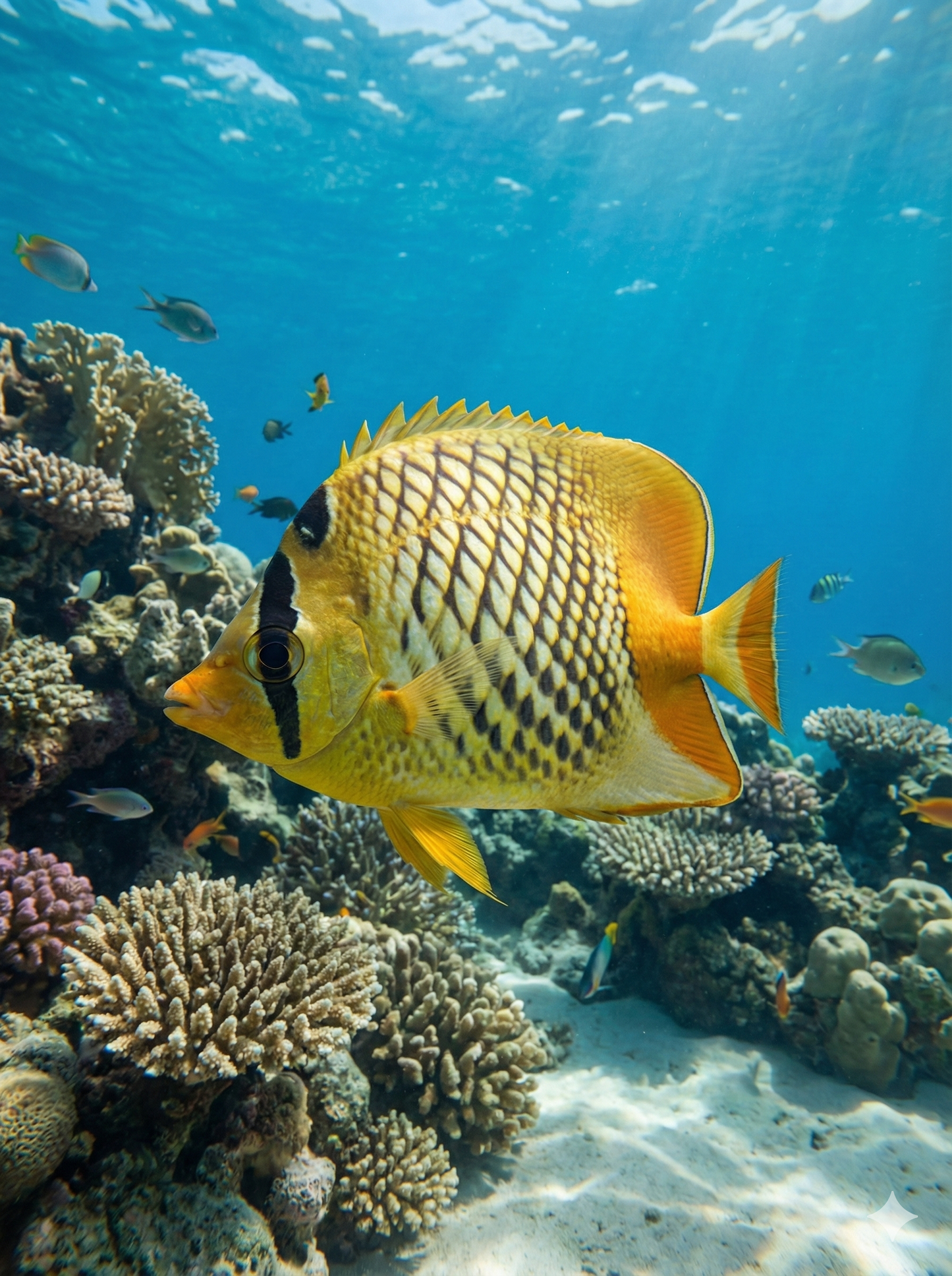 Pearlscale Butterflyfish (Chaetodon xanthurus)