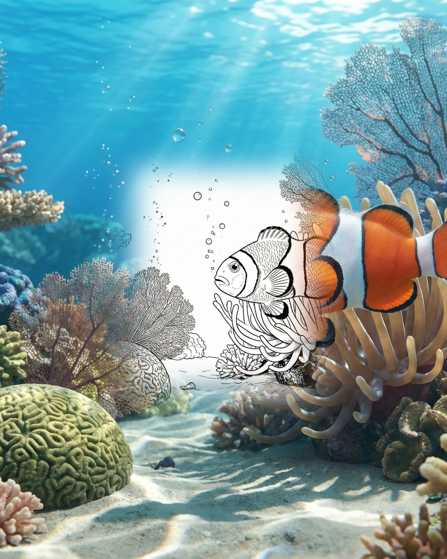 Ocellaris Clownfisch (Amphiprion ocellaris) | Marine Explorer Färbeset