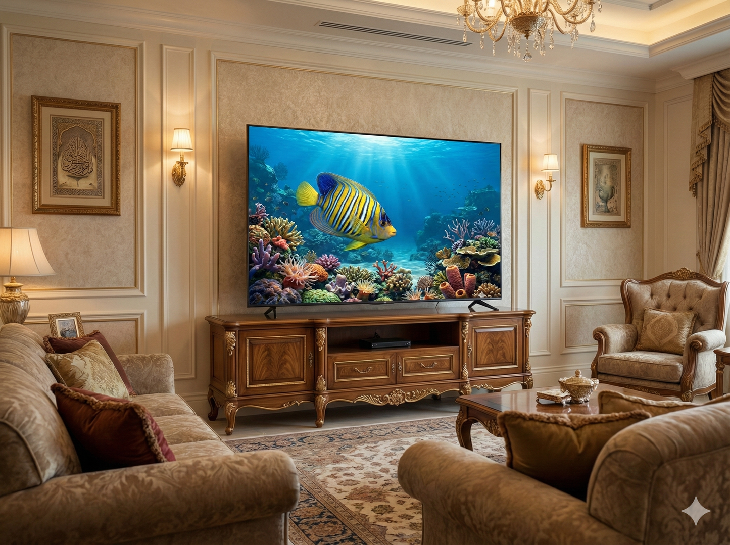 Regal Angelfish (Pygoplites diacanthus) - 4K Digital Art