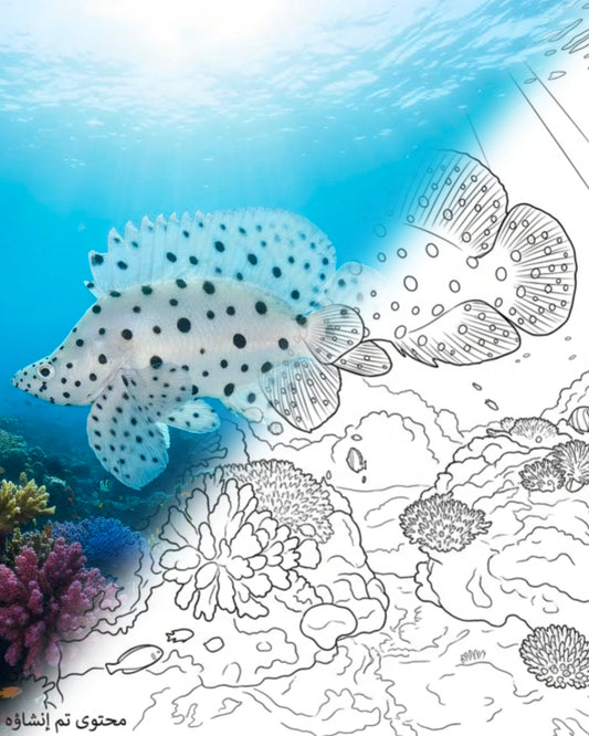Buckelzackenbarsch (Cromileptes altivelis)- Juvenile| Marine Explorer Färbeset