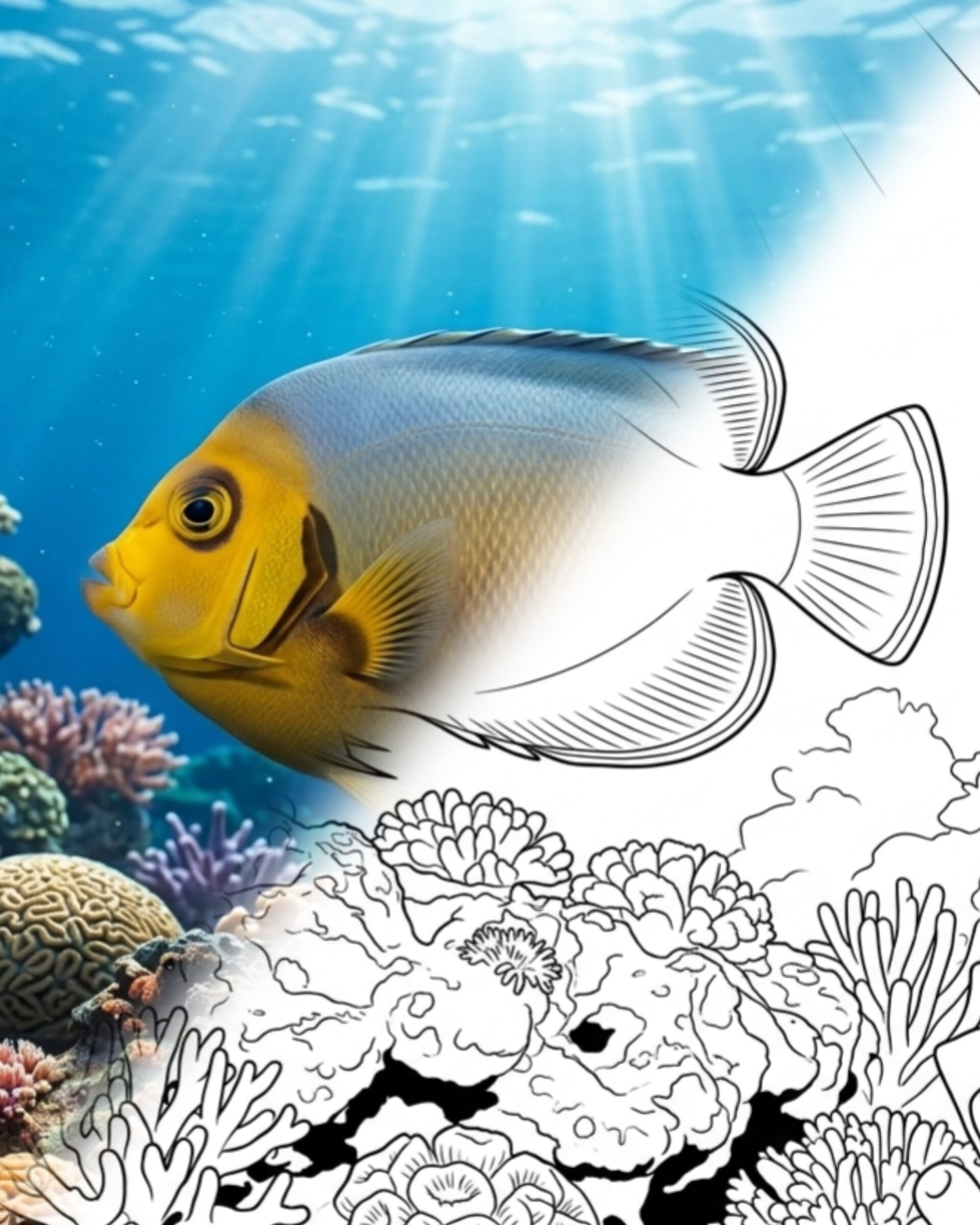 Auffälliger Kaiserfisch (Chaetodontoplus conspicillatus) | Marine Explorer Färbeset