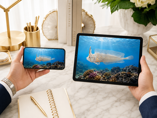 Digital marine atlas and infographic care card of the Golden Weedfish (Cristiceps aurantiacus) showing its slender pale body and weed-associated marine form.