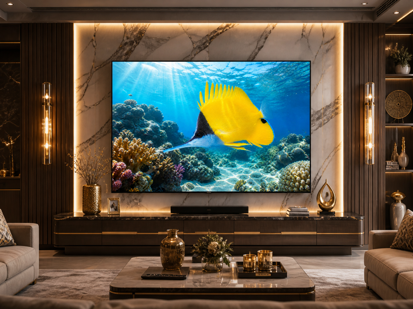 Digital marine atlas and infographic care card of the Longnose Butterflyfish (Forcipiger longirostris) showcasing its brilliant yellow body, dark upper head, and distinctively elongated snout.