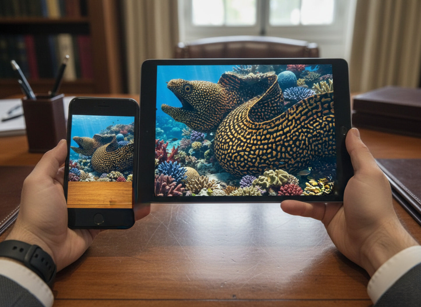 Murène à queue dorée (Muraena miliaris) | Digital Marine Atlas