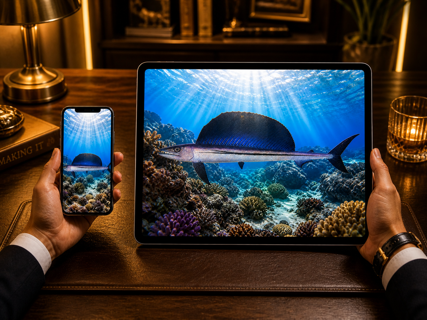Digital marine atlas and infographic care card of the Longnose Lancetfish (Alepisaurus borealis) showcasing its sleek silvery body and massive, dark sail-like dorsal fin.