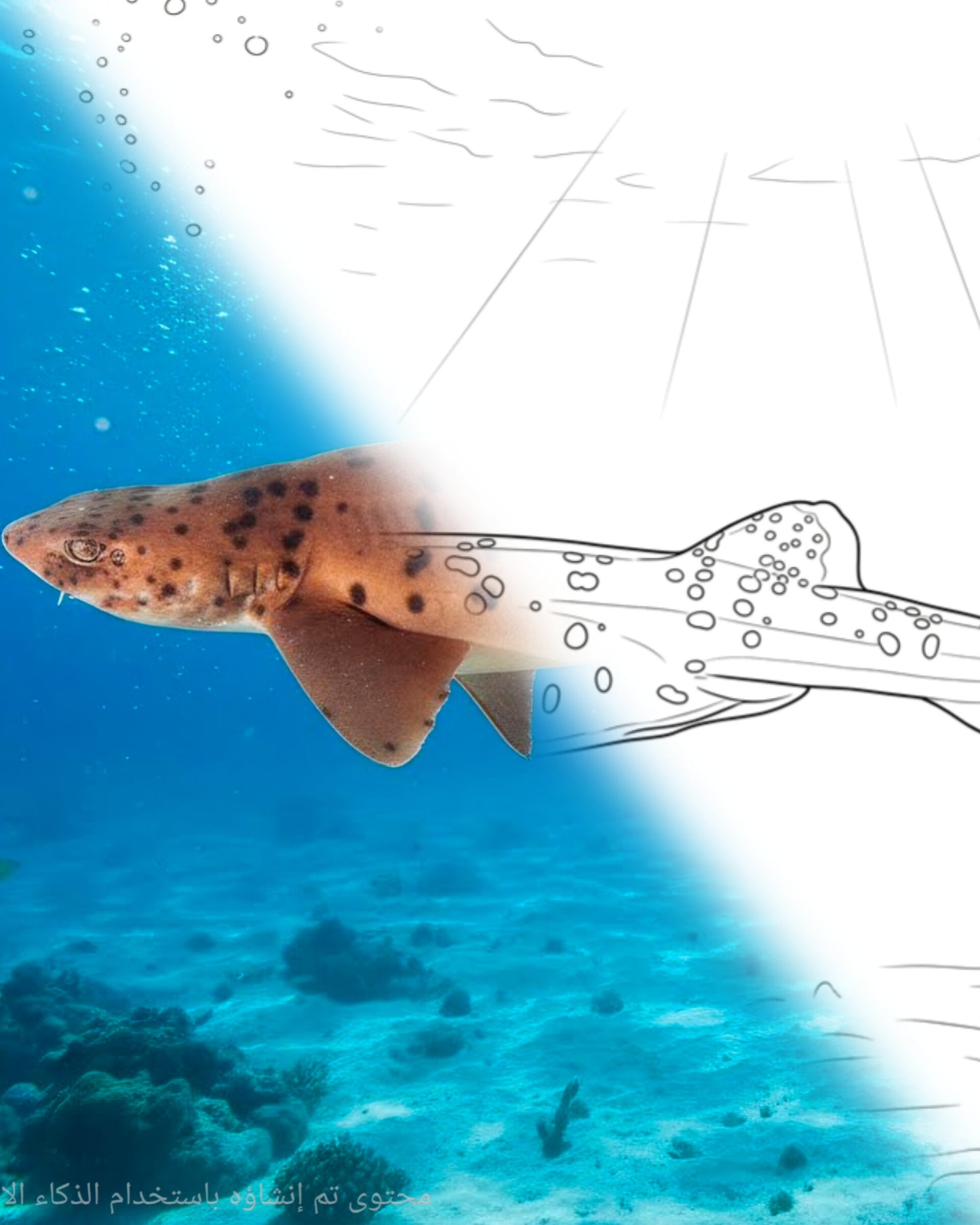 Schwarzgefleckter Katzenhai (Halaelurus buergeri) | Marine Explorer Färbeset