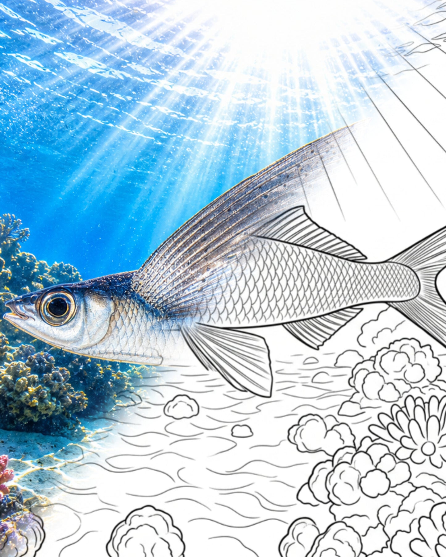 Segelfliegenfisch (Cheilopogon atrisignis) | Marine Explorer Färbeset