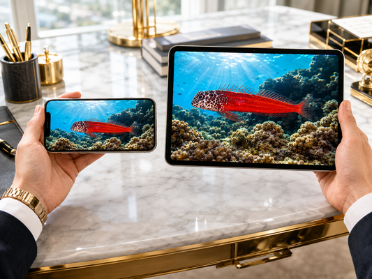 Digital marine atlas and infographic care card of the Black-headed Blenny (Microlipophrys nigriceps) showing its red body, dark-patterned head, and small reef-associated form.