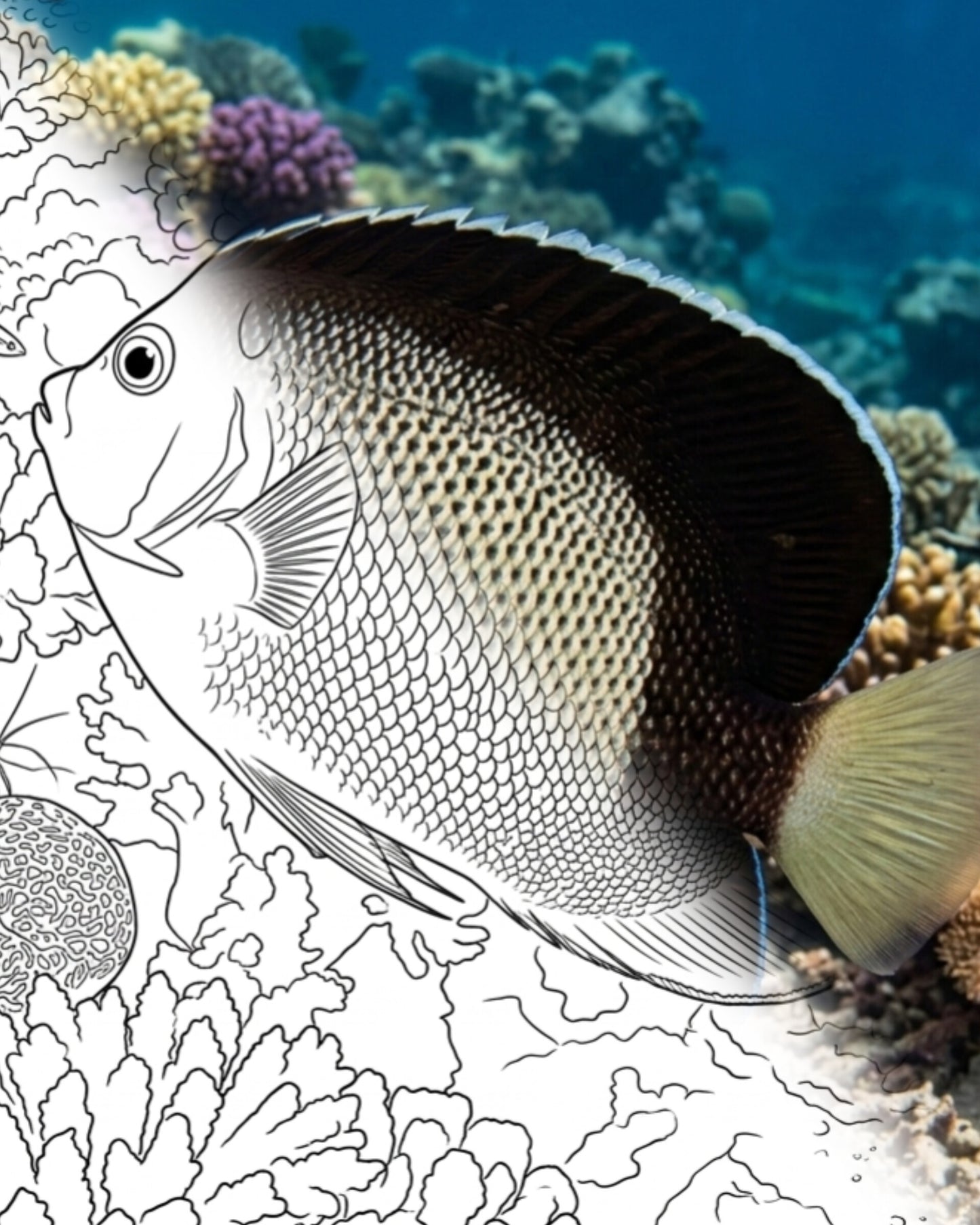 Gelbohr-Kaiserfisch (Apolemichthys xanthotis) | Marine Explorer Färbeset