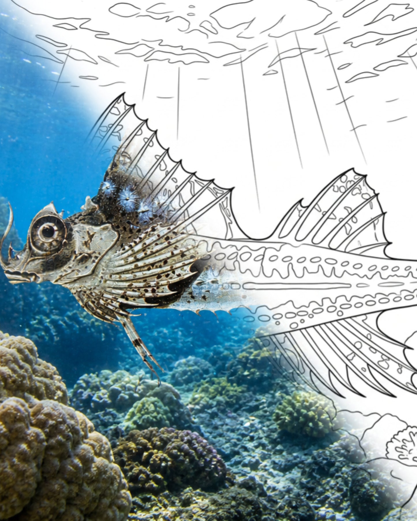 Stachelbuckelwilderer (Agonomalus proboscidalis) | Marine Explorer Färbeset